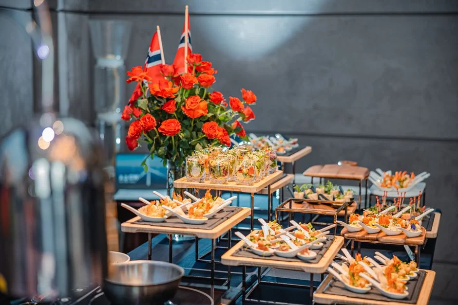 Bella Napoli event table with authentic Italian dishes