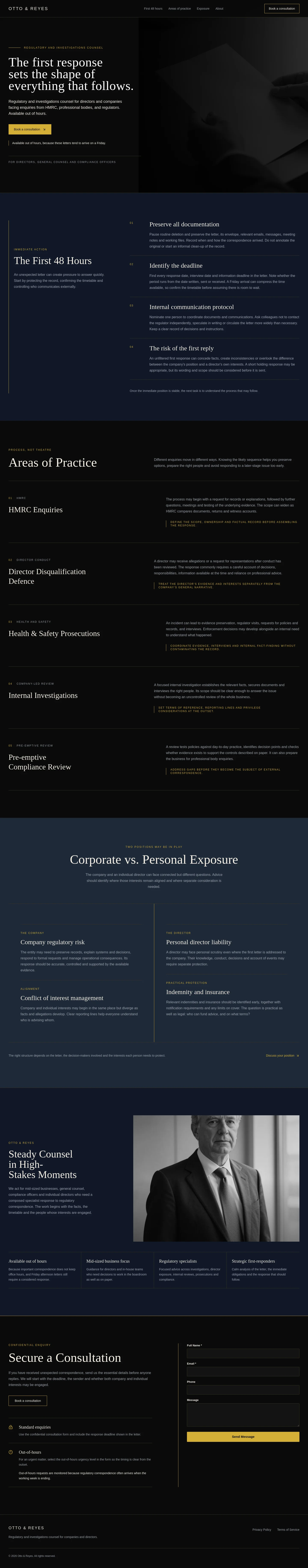 Otto & Reyes, a Law firm site Mondovo generated