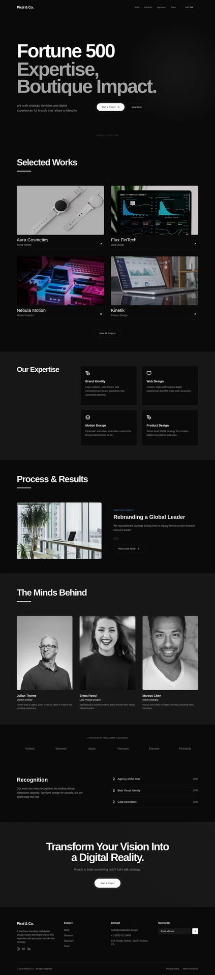Clean minimal